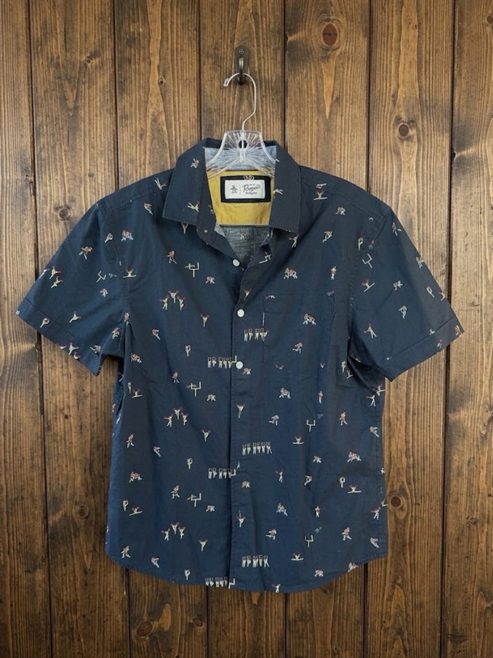 Original Penguin Shirt Football Cheer Marching Band Game Day Men M